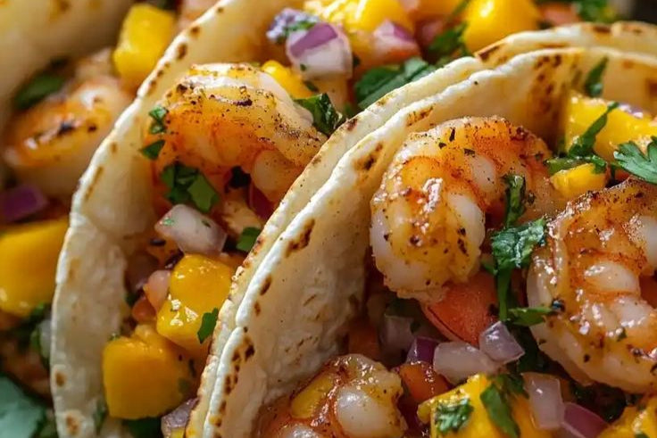 Grilled Shrimp Tacos with Mango Salsa Recipe