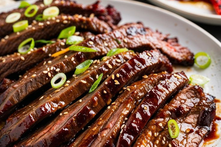 Grilled Korean BBQ Beef Strips Recipe