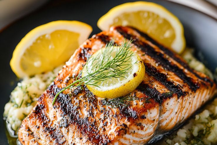 Grilled Salmon with Lemon and Dill Recipe