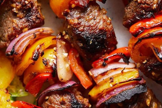 Quick and Easy Beef & Vegetable Kabobs