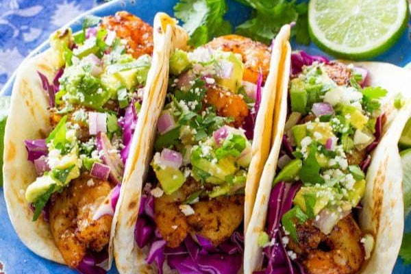 Grilled Shrimp Tacos with Avocado Salsa Recipe