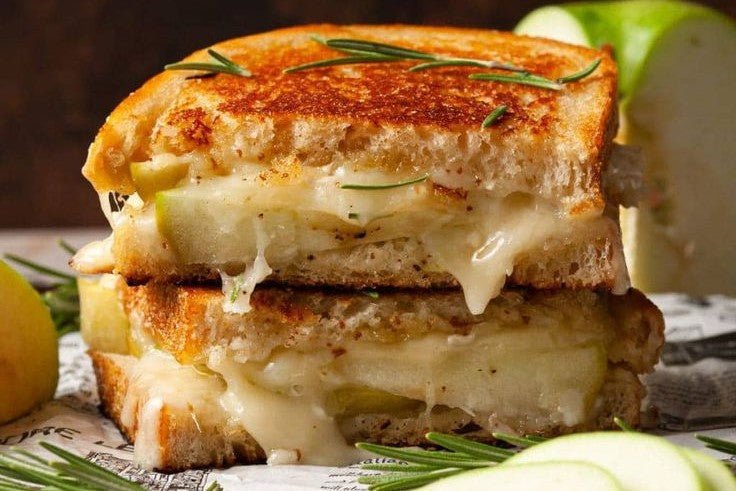 Grilled Apple & Brie Sandwiches Recipe