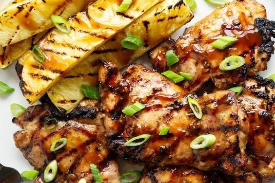 Grilled Pineapple Teriyaki Chicken Recipe - Braizebbq
