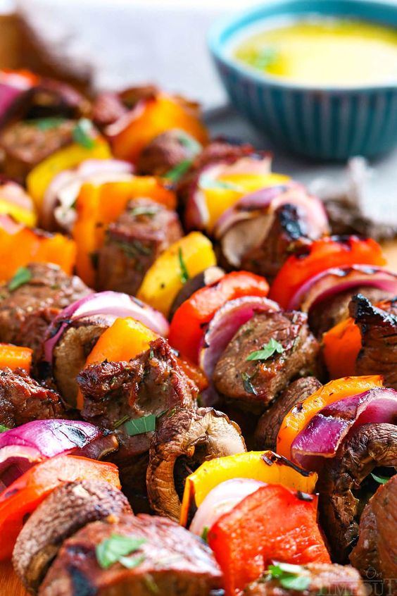 Grilled Moroccan Spiced Beef Kabobs