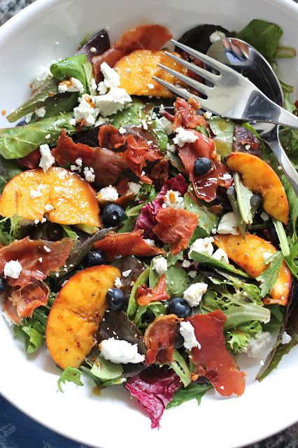 Grilled Peach & Prosciutto Salad Recipe