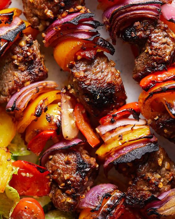 Quick and Easy Beef & Vegetable Kabobs