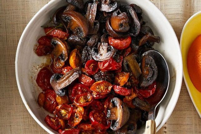 Grilled Mushroom & Cherry Tomatoes Recipe - Braizebbq