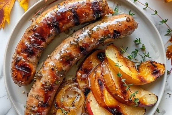 Grilled Apple & Sausage Recipe - Braizebbq