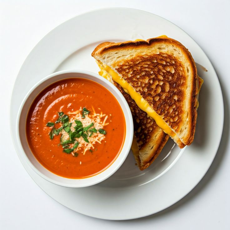 Grilled Cheese and Tomato Soup