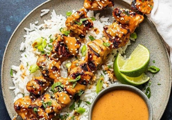 Grilled Chicken with Peanut Sauce Recipe