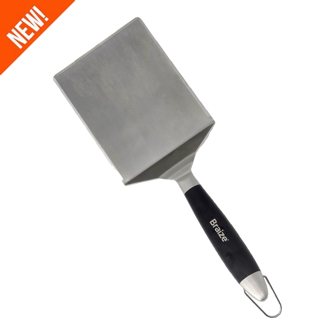Extra Wide Griddle Spatula, 5.5" Heavy Duty Stainless Steel Spatula for Flat Top Griddles - Braize BBQ